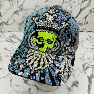 Men’s Royal Skull Trucker Hat by Rebel Spirit NWT